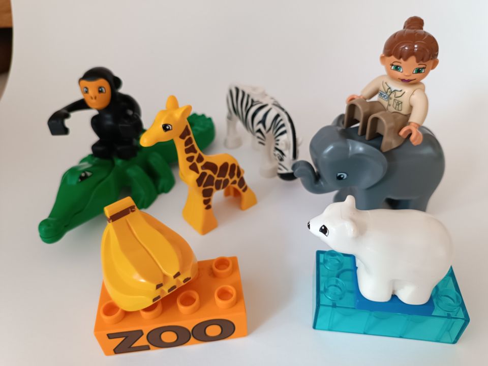 Lego Duplo Set, Bauernhof, Müllabfuhr, Quad, Briefträger, Zoo, in Tennenbronn