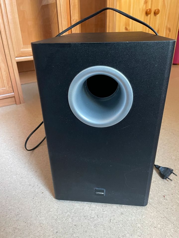 Canton AS 5 Powered Subwoofer mit 5 Boxen in Euskirchen