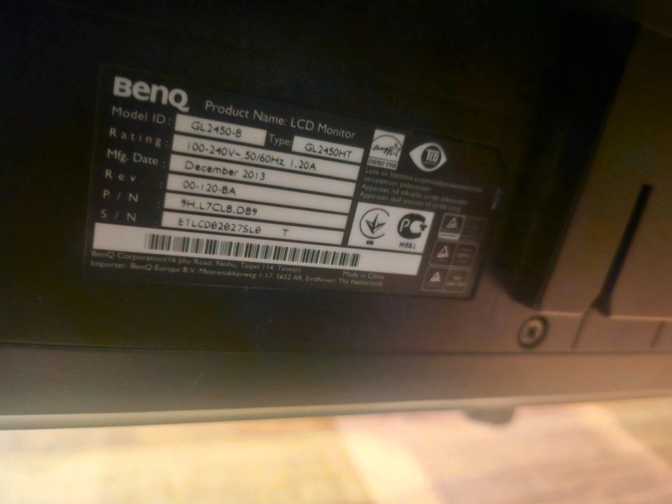 BenQ GL2450HT 24 Zoll 60Hz Monitor in Mindelheim