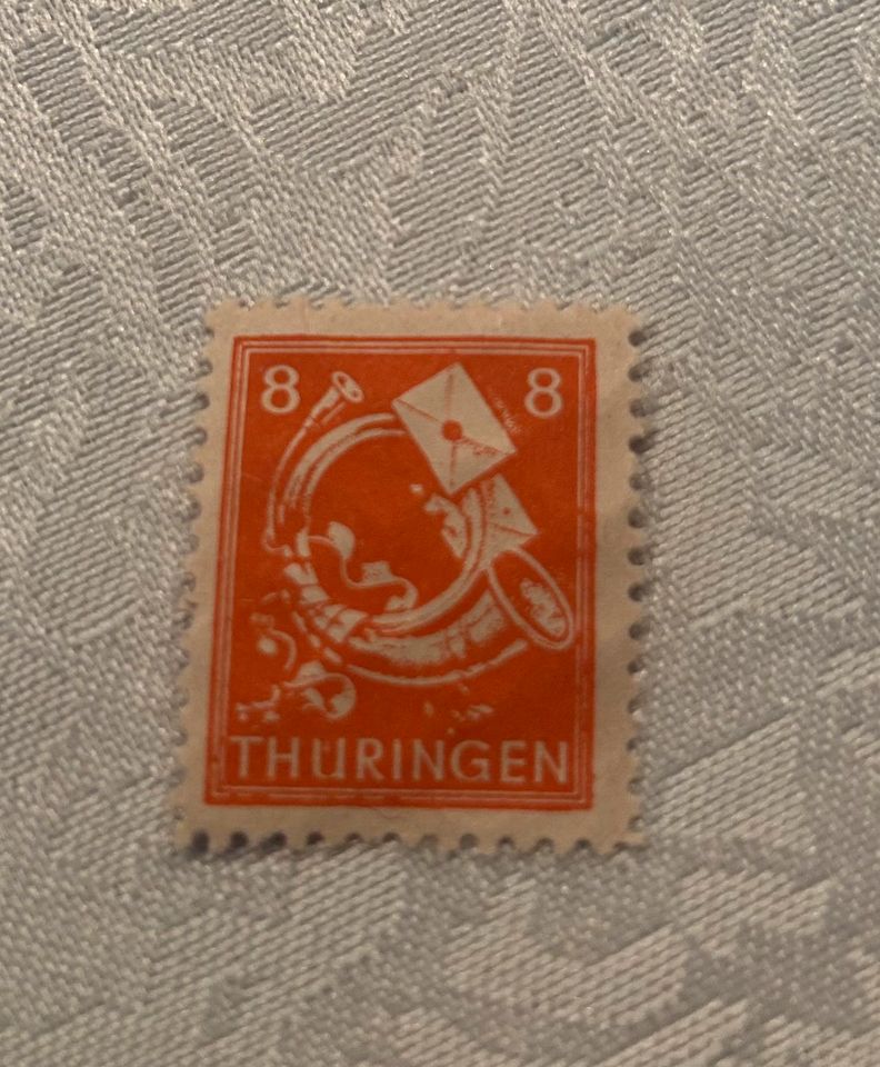 Briefmarke SBZ Thüringen Mi-Nr. 96 AY Z2 in Leiferde