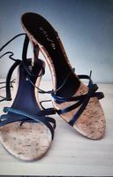 Sandalen High Heels, Gr, 39, Unisa, Bindebänder, Leder, schwarz Bayern - Freilassing Vorschau