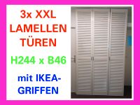 3x_LAMELLEN_TÜREN H244_B46_mit_IKEA_Griffen_Schrank_weiß_Tür_lack Berlin - Steglitz Vorschau