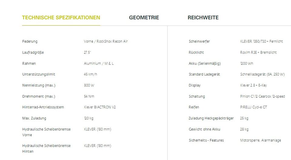 Klever X-Pinion S-Pedelec, 45km/h, 850-1200Wh in Kernen im Remstal