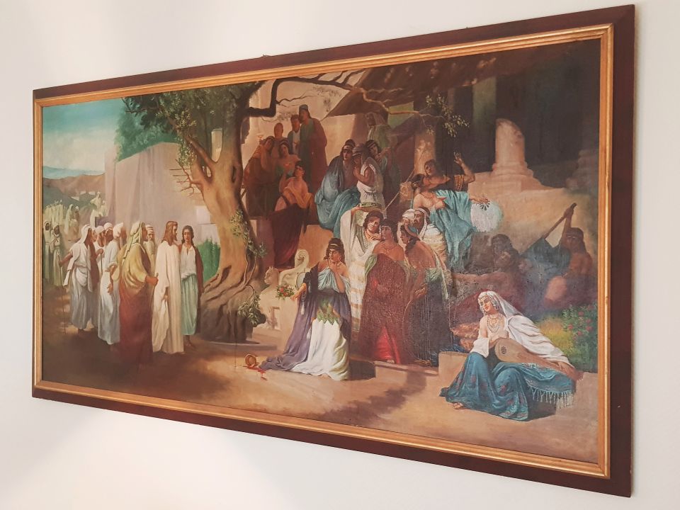 Großes Ölbild 90x170 cm Gemälde - Christus und die Sünderin in Düsseldorf