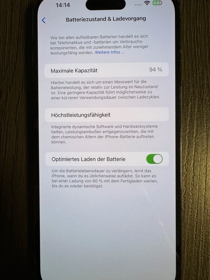 iPhone 14 Pro Max 128GB black 12 Monate alt in Roetgen