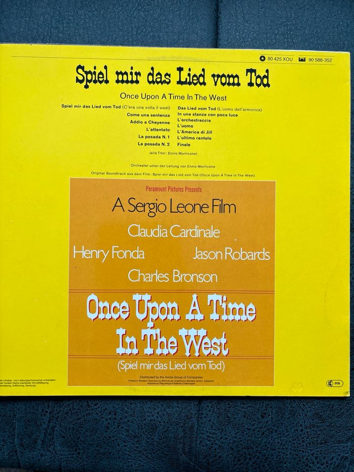 Vinyl LP Spiel mir das Lied vom Tod, Ennio Morricone, 1A Zustand in Lingen (Ems)