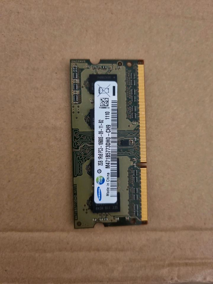 Arbeitsspeicher 2GB DDR3 SODIMM in Hückeswagen