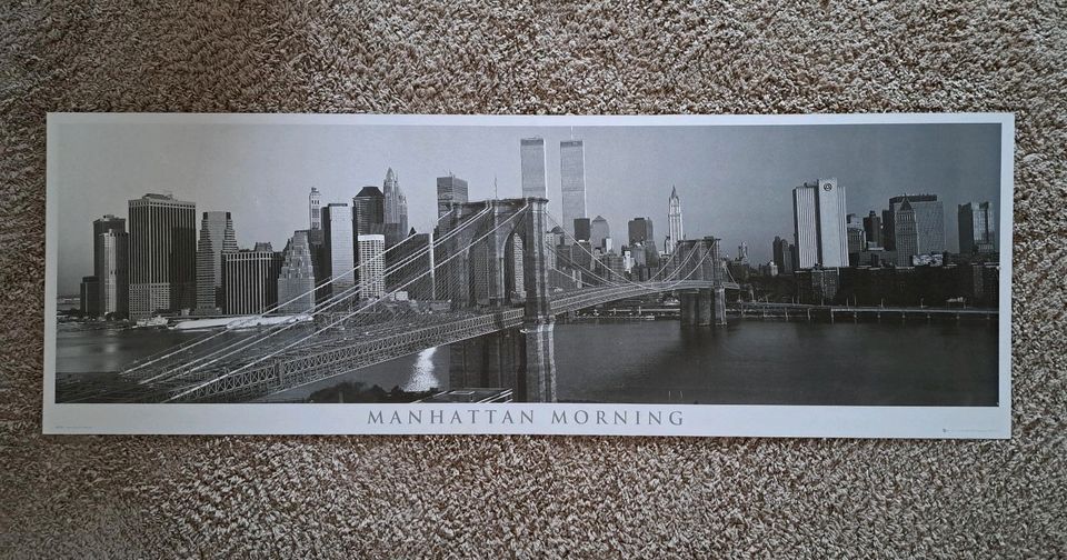 Großes Wandbild Manhattan Morning New York 158 x 53 cm Gebraucht in Wendorf