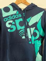 Adidas Retro Hoodie Pullover Kapuzenpullover Damen blau grün M Dresden - Gruna Vorschau