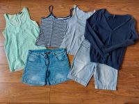 Sommerpaket blau Shorts Shirt Cardigan Tops Gr. 36/38 S Nordrhein-Westfalen - Castrop-Rauxel Vorschau