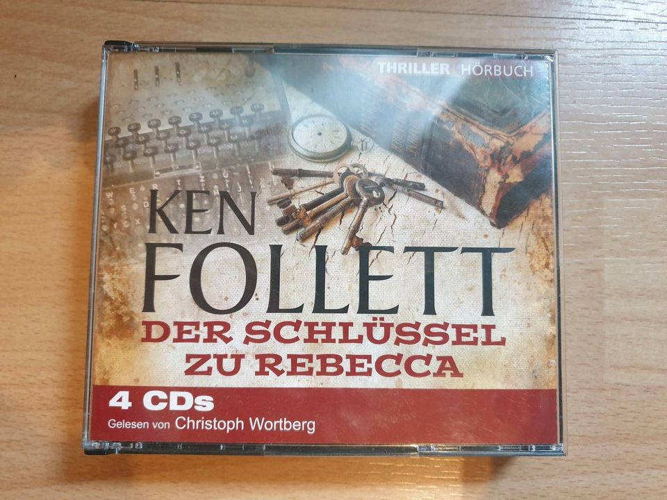 Ken Follett - Der Schlüssel zu Rebecca / Hörbuch 4 CDs in Breitenbach 