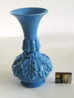 Seltene blau opake Pressglas Vase um 1900  Jugendstil Berlin - Hohenschönhausen Vorschau