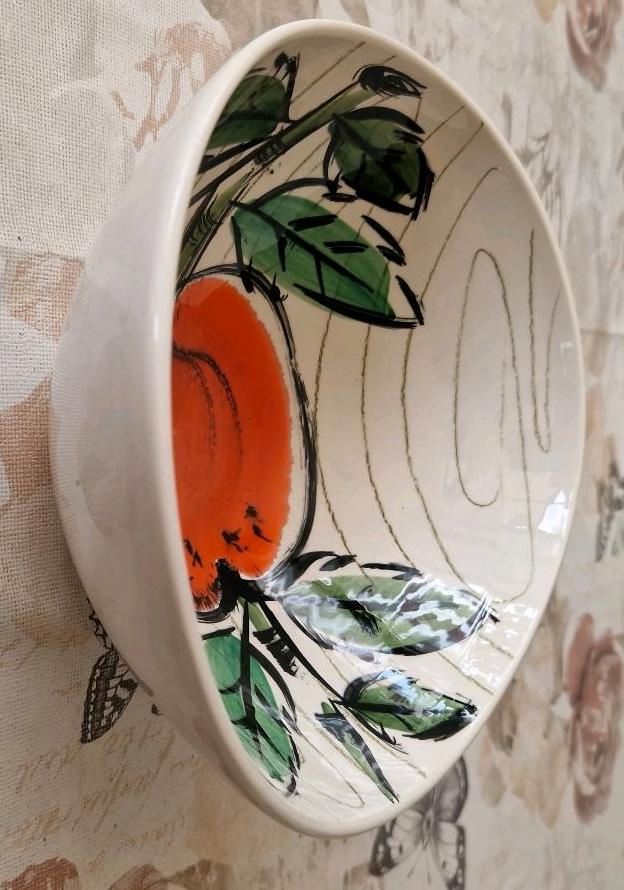 Tolle alte Schüssel von "Gallo" handgemalt Keramik in Fulda
