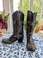 FRYE Deborah Schwarze Vintage-Look-Stiefel Gr. 38 Berlin - Köpenick Vorschau