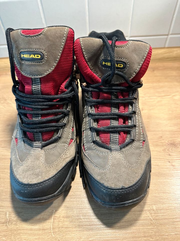 Wanderschuhe HEAD Größe 42 Velour braun, rot 1 mal getragen in Leipzig