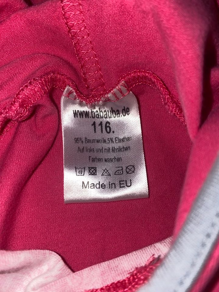 Babauba Pullover Hoodie Pulli Gr. 116 pink in Ulrichstein