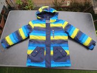 Schneejacke 122 Topolino Skijacke Winterjacke blau gelb Streifen Pankow - Karow Vorschau