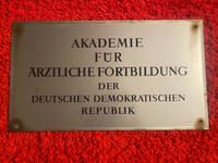 DDR Glasschild Akademie für Ärztliche Fortbildung Niedersachsen - Braunschweig Vorschau