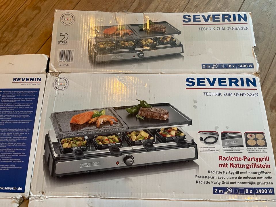 SEVERIN Raclette Party Grill mit Naturgrillstein in Hamburg