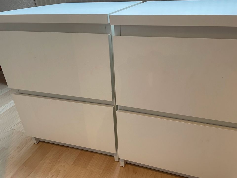 Ikea Malm Kommode 2 Schubladen weiß nichtraucherhaushalt in Duisburg