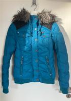 Winterjacke Türkis in Größe S mit abnehmbaren Kunstfellkragen Nordrhein-Westfalen - Nordwalde Vorschau
