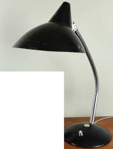 Original Mid Century Helo Leuchte Schreibtischlampe, Tischlampe, in Peine