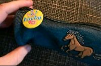 Jeans Schlampermäppchen mit Pferdemotiv - neuwertig Hessen - Fürth Vorschau