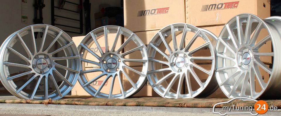 19" Motec Felgen MCT9 Tornado  Silber - 8,5x19 ET45 5x112 **NEU** in Heidenheim an der Brenz