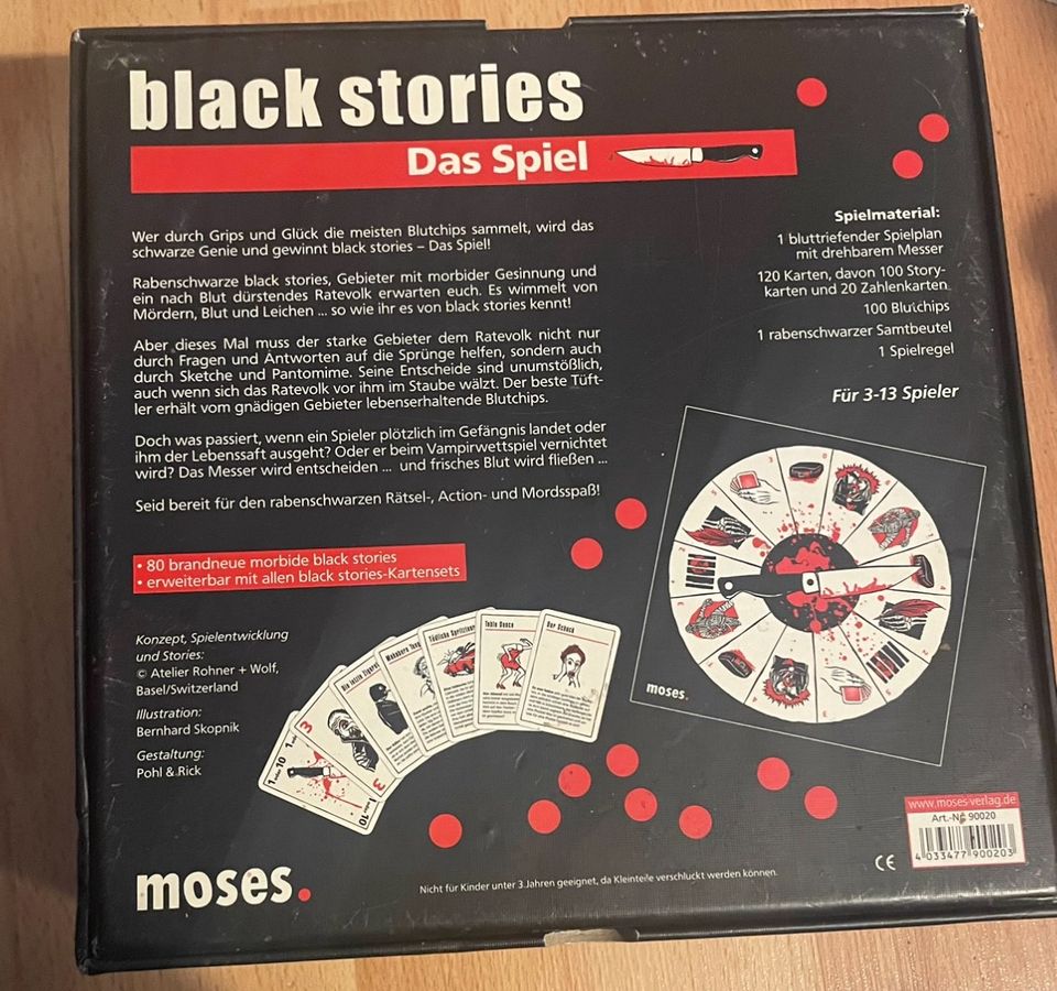 Black Stories - Das Spiel zu verkaufen in Halle