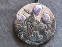 Ruscha Keramik Wandbild Wandplatte mit Kette, Blume 18 cm, Bild 3 Baden-Württemberg - Kreßberg Vorschau