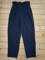 Mango Stoff Hose 34 Nadelstreifen schwarz breit Niedersachsen - Braunschweig Vorschau