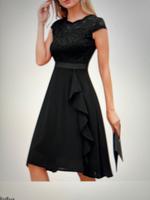 Cocktail Kleid Größe L schwarz Spitze Abendkleid Nordrhein-Westfalen - Nordwalde Vorschau