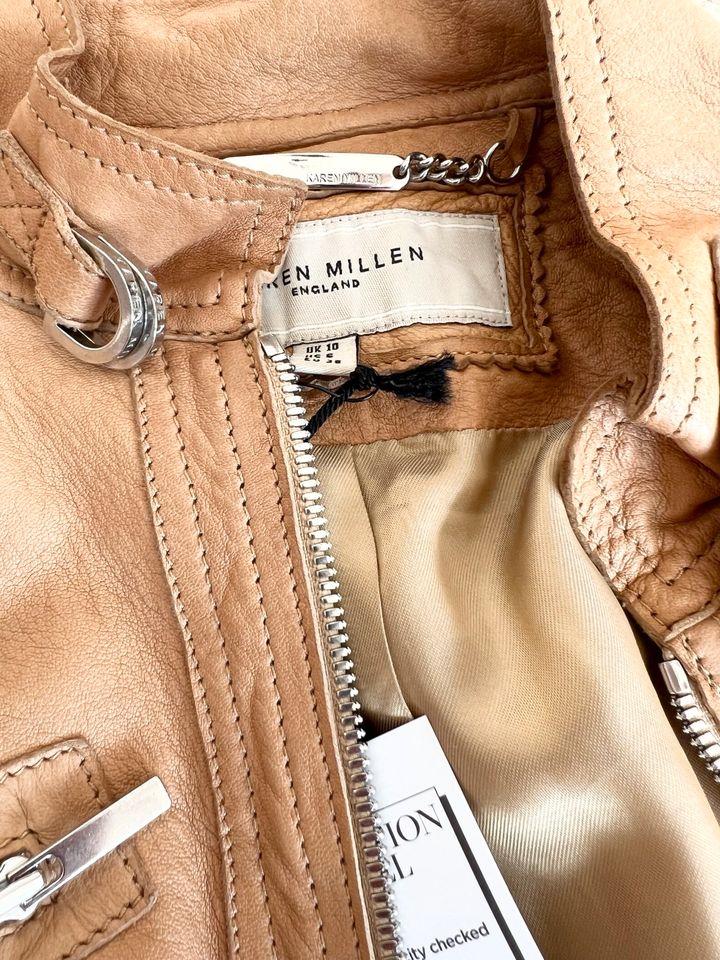 Karen Millen Lederjacke Cognac 36 38 biker Echtleder s m in Hamburg