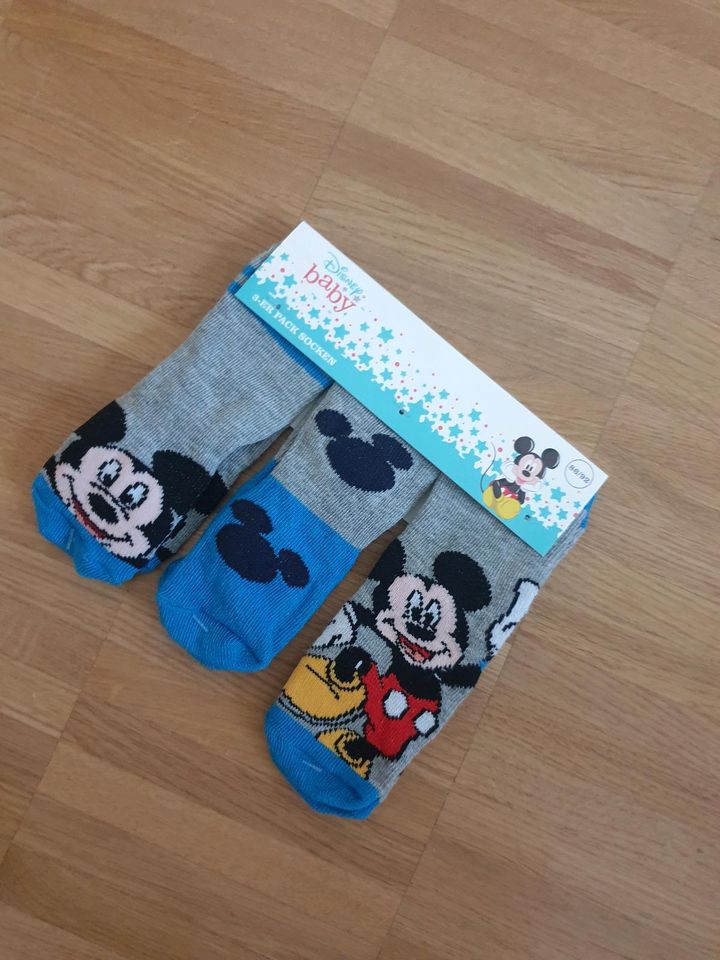 Disney Baby Set Söckchen Socken Strümpfe Größe 86/92 Micky Maus in Leipzig