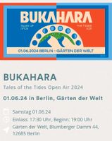 2 Karten Tickets Konzert Bukahara 1.6.2024 Berlin Dresden - Seevorstadt-Ost/Großer Garten Vorschau