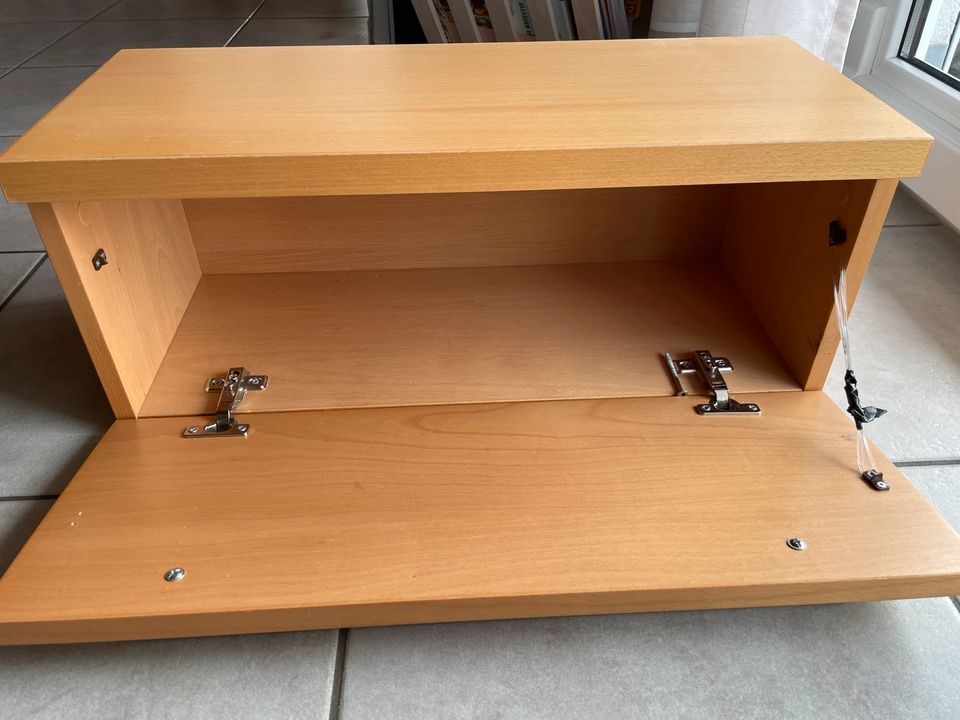 Telefon Schrank Kommode Buche Klappe 60x 25 cm Echtholzfurnier in Körle