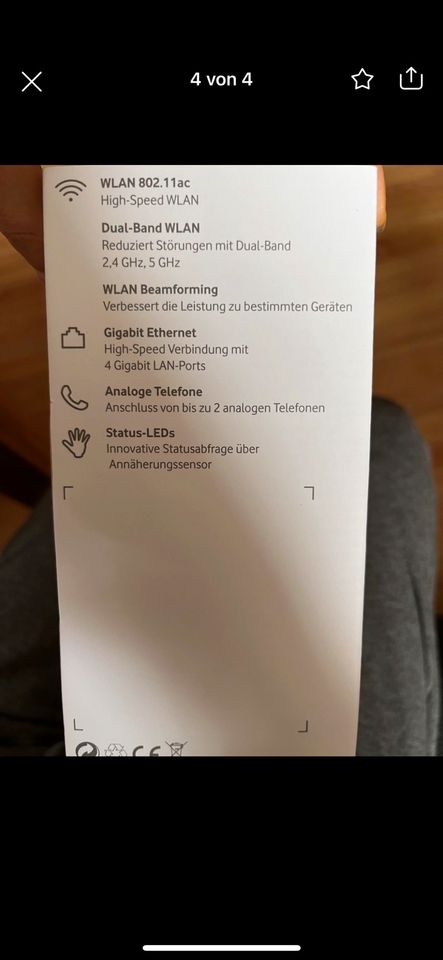 Vodafone easy box 804 neu in Niedertaufkirchen