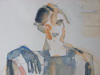 Original Aquarell Frau Portrait Frauenportrait Bild Gemälde Nordrhein-Westfalen - Troisdorf Vorschau