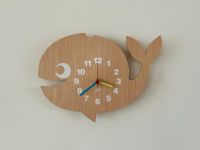 Wanduhr Fisch // Holz mit Aufdruck // Kinderzimmer Lindenthal - Köln Sülz Vorschau