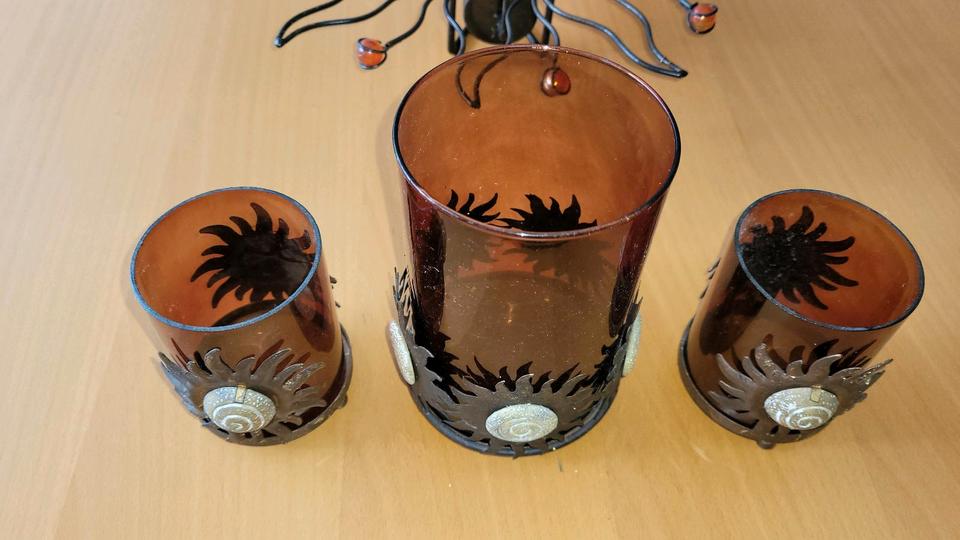 5 x Sonnendeko, 5 verschiedene Sonnen Kerzenhalter in Hamburg