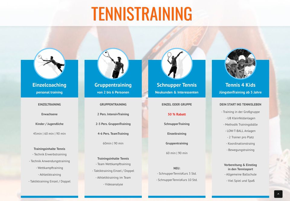 Tennistraining zum Start in die Sommersaison in Hannover