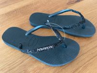 HAVAIANAS Flip Flops schwarz Glitter "NEU" 35/36 Stuttgart - Mühlhausen Vorschau