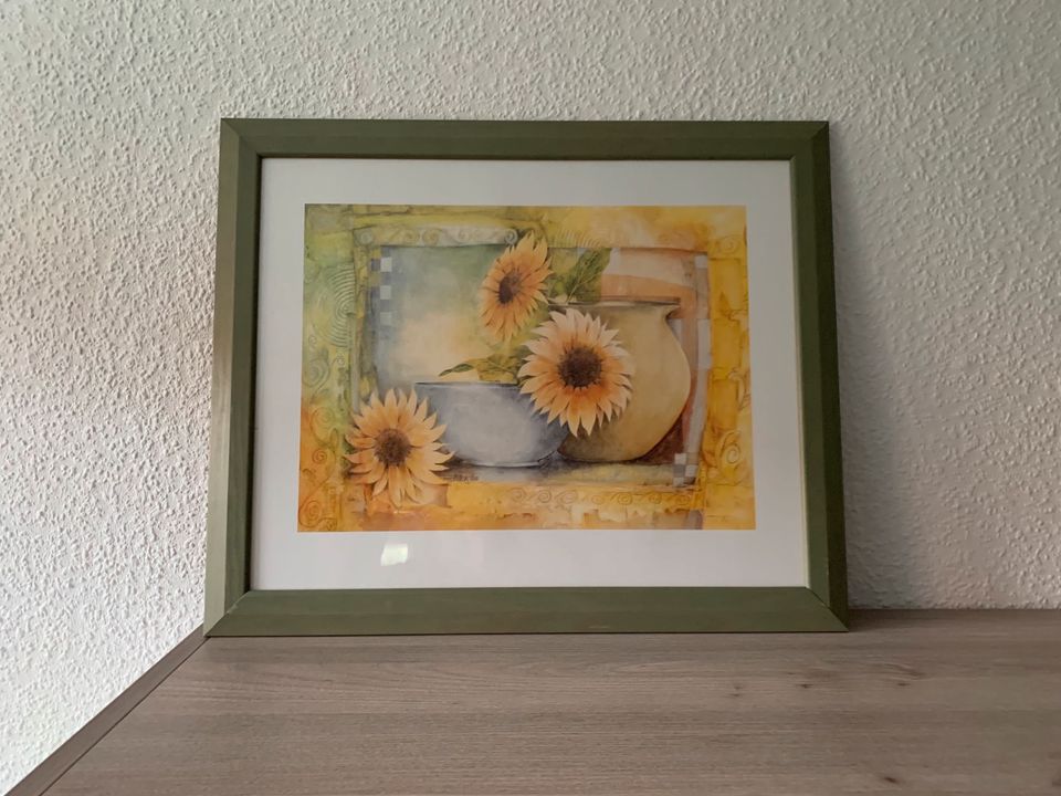 Wandbild mit Sonnenblumen in Hötensleben