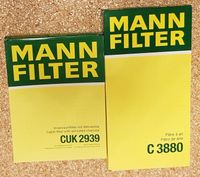 Mann Filter VW Luftfilter C 3880 Innenraumfilter CUK 2939 Rheinland-Pfalz - Bernkastel-Kues Vorschau