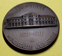 MEDAILLE 150 Jahre MÜNZSTÄTTE KARLSRUHE Münze BRONZE 1977 Hamburg Barmbek - Hamburg Barmbek-Süd  Vorschau