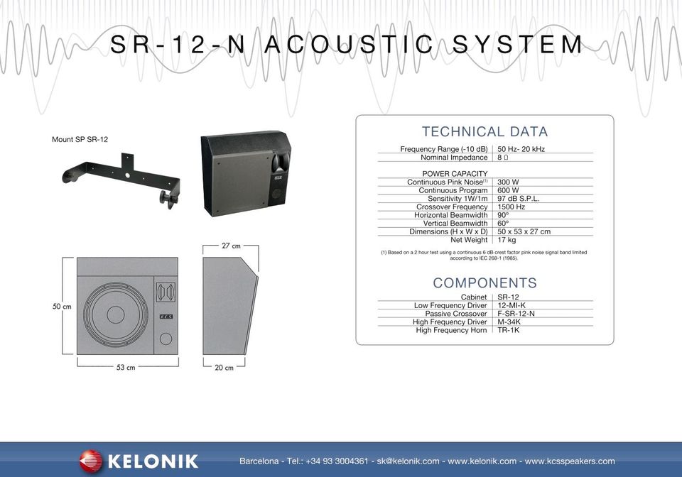 K.C.S. SR12 Lautsprecher Surround/Thx/Atmos in Seybothenreuth