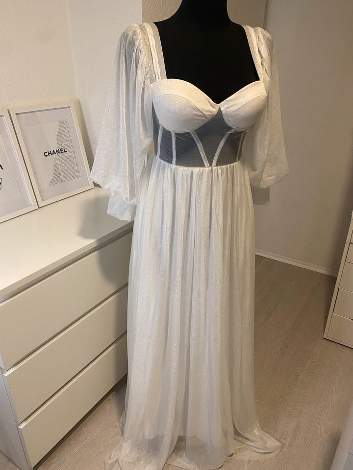 Abendkleid Hochzeitskleid Standesamtkleid abiballkleid in Krefeld