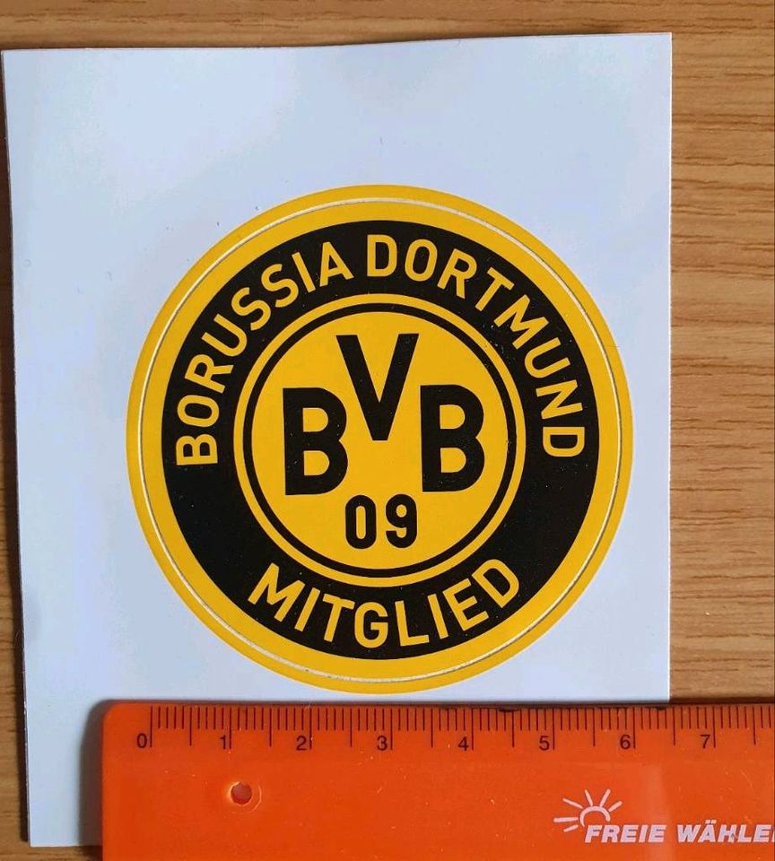 BVB Dortmund 'Mitglied'-Aufkleber/Sticker in Magstadt