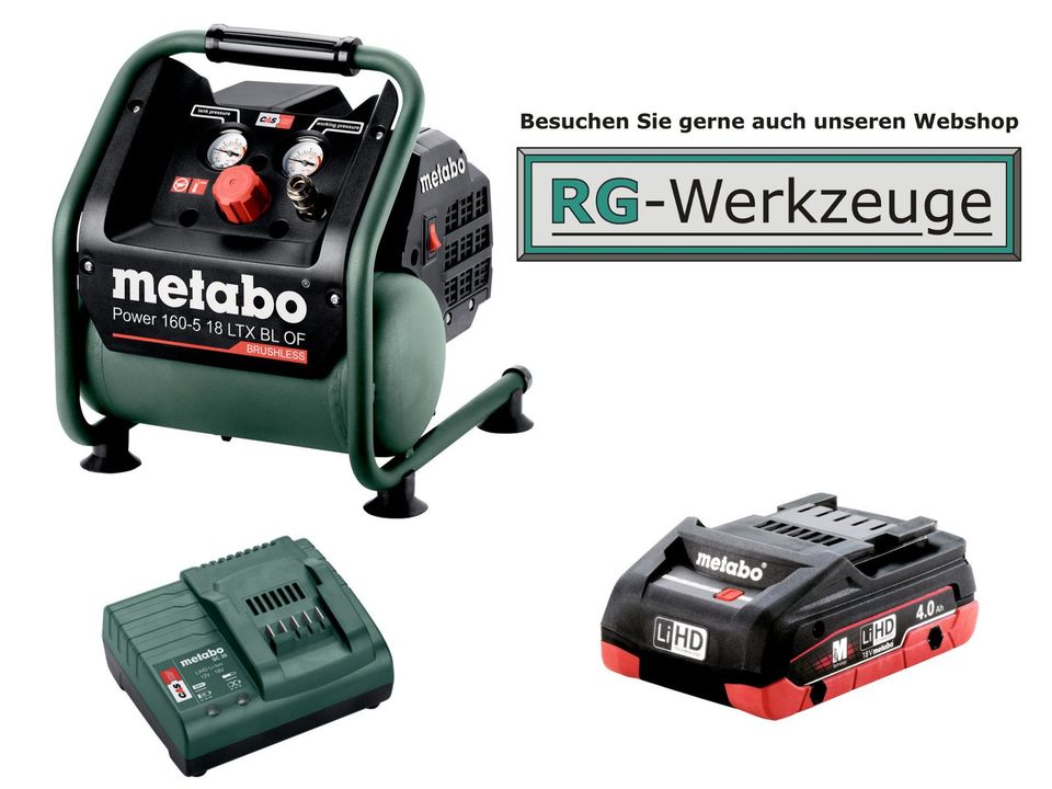 Metabo Power Akku-Kompressor 160-5 18 LTX BL OF+Ladegerät+Akku in  Baden-Württemberg - Bretten | Heimwerken. Heimwerkerbedarf gebraucht kaufen  | eBay Kleinanzeigen ist jetzt Kleinanzeigen