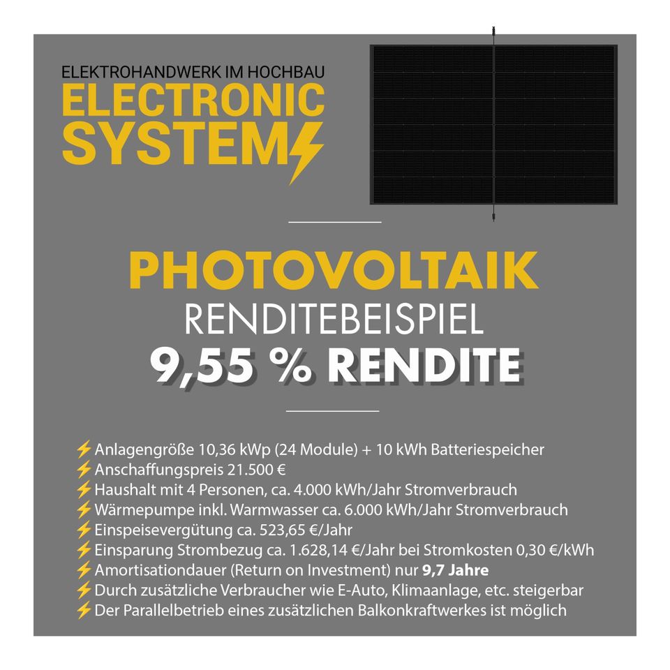 Komplettmontage Photovoltaik PV vom regionalen Elektrobetrieb in Ingelheim am Rhein